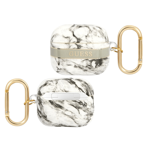 Guess Marble Strap Collection-etui til AirPods Pro, grå