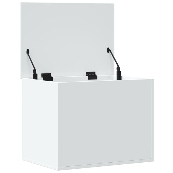 vidaXL Bröstlåda, Vit, 60x42x46 cm, Träbaserat material