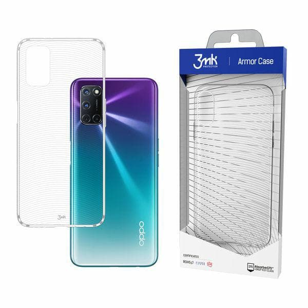 3MK Armor -kotelo Oppo A72:lle, läpinäkyvä