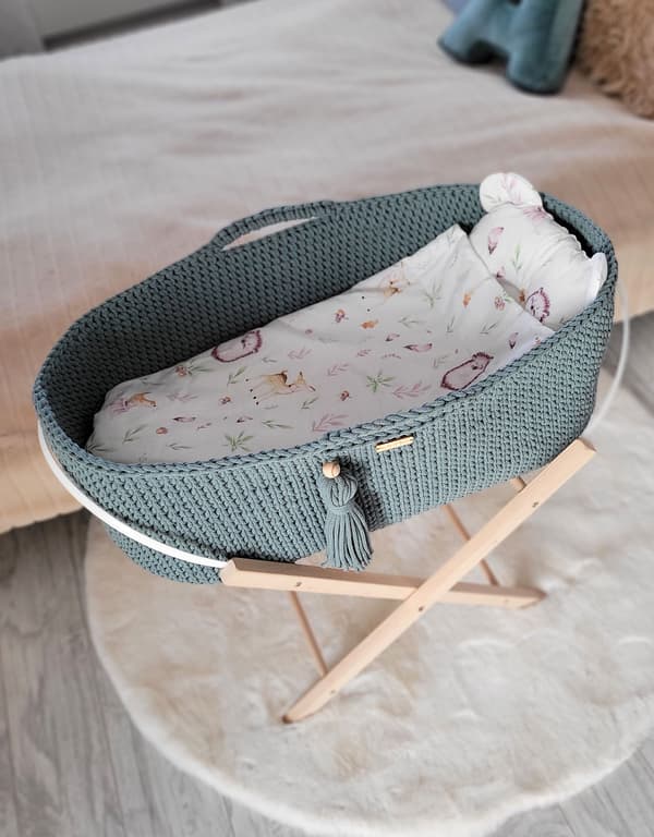 BOHO Handgjord Moseskorg med Stativ - Laurel