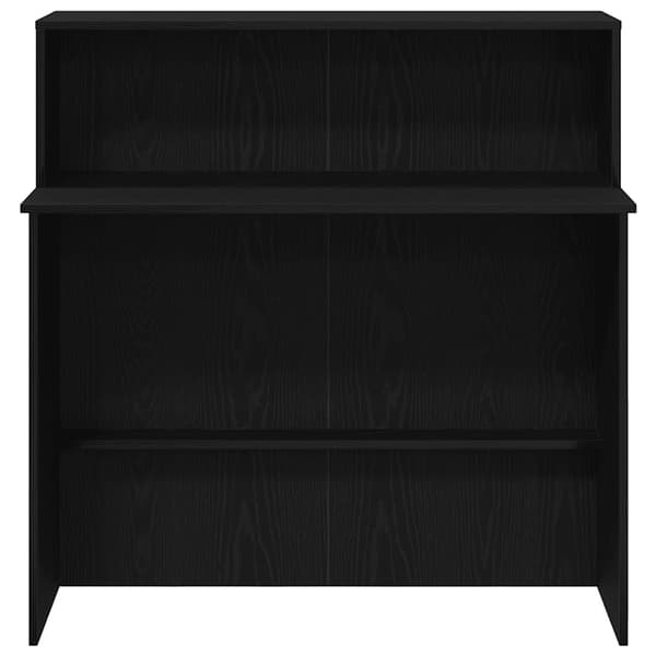 vidaXL receptionsdisk sort 100x50x103,5 cm limet træ