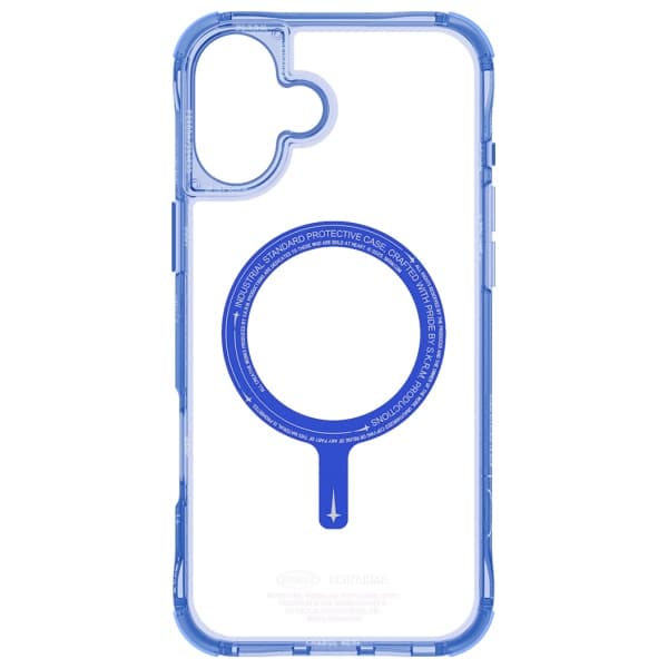 Skinarma Saido MagSafe-etui til iPhone 16 Plus, blå
