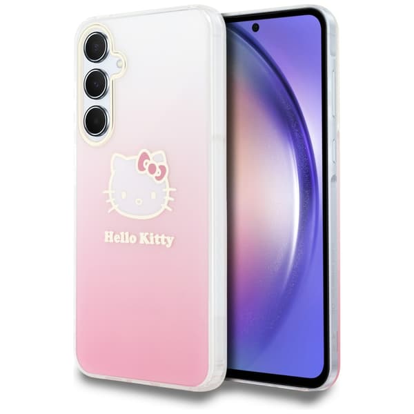 Hello Kitty IML Gradient Electrop Kitty Head-cover til Galaxy A55, lyserød