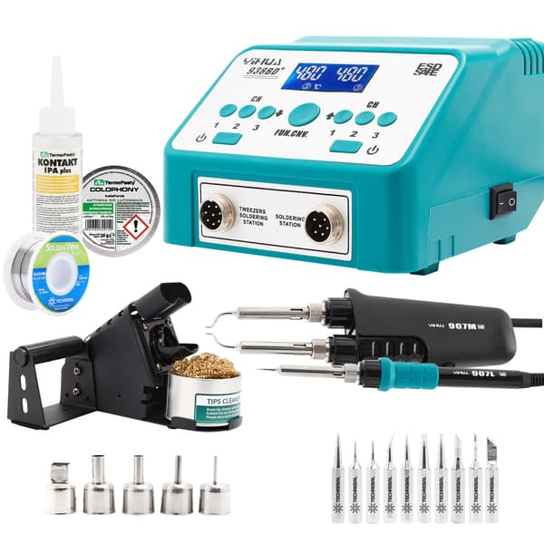 Yihua 938BD+ Loddestation KIT 10 spidser