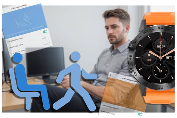Herr smartklocka Gravity GT9-4 - samtal, blodtrycksmätare (sg021d)