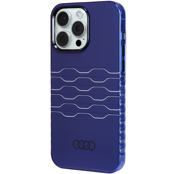 Audi IML MagSafe-etui til iPhone 15 Pro Max, marineblå