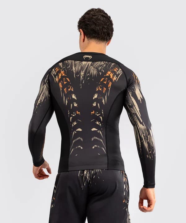 Venum Rashguard Tiger Langærmet Sort/Neonorange M