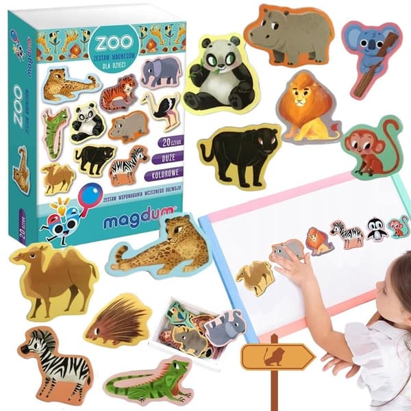 Zoo - sæt med magneter