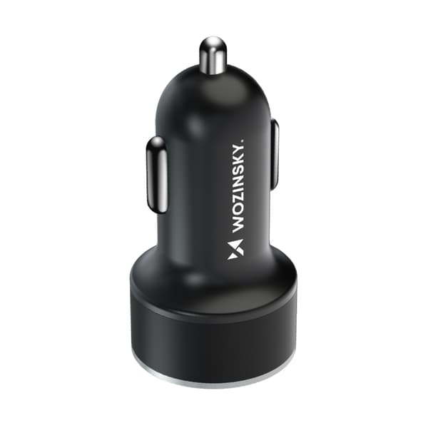 Bil cigarettænderoplader USB-C USB-A 36W Sort