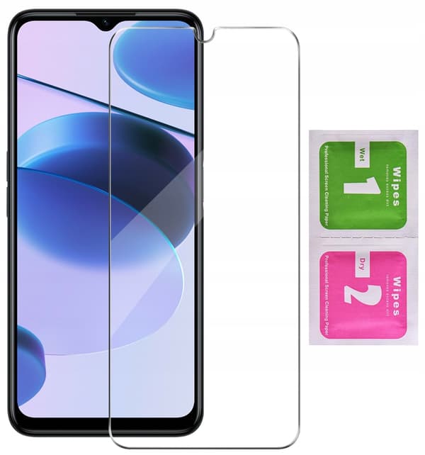 BLØDT MAT MARINEBLÅT ETUI TIL REALME C35 + GLAS