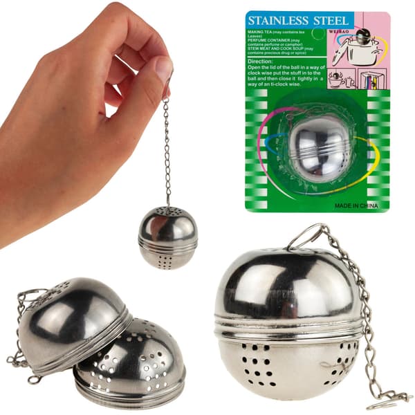TG56306 ÖRTTE-INFUSER I STÅL MED KULA