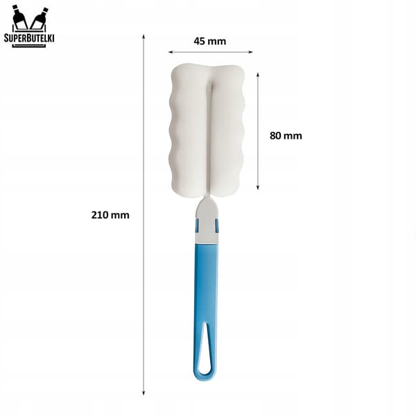 21 cm børste til vask af 120 ml krydderikrukker