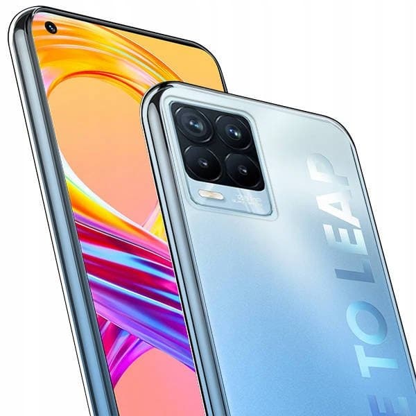 Etui til Realme 8 / 8 PRO Bagside Farveløs + GLAS