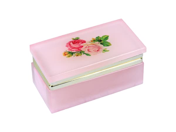 Rektangulär alabasterlåda 8x4cm