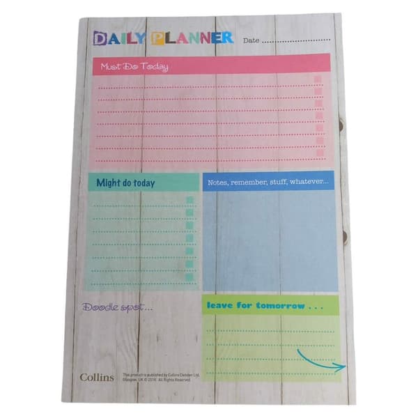 Collins A5 Daglig Planner 60 Ark Notesbog