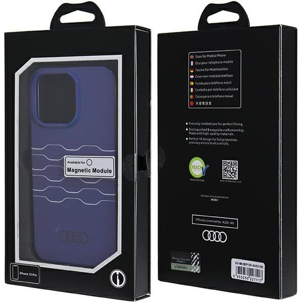 Audi IML MagSafe-etui til iPhone 13 Pro / 13, blå/marineblå