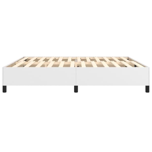 vidaXL Sängram vit 200x200 cm konstläder