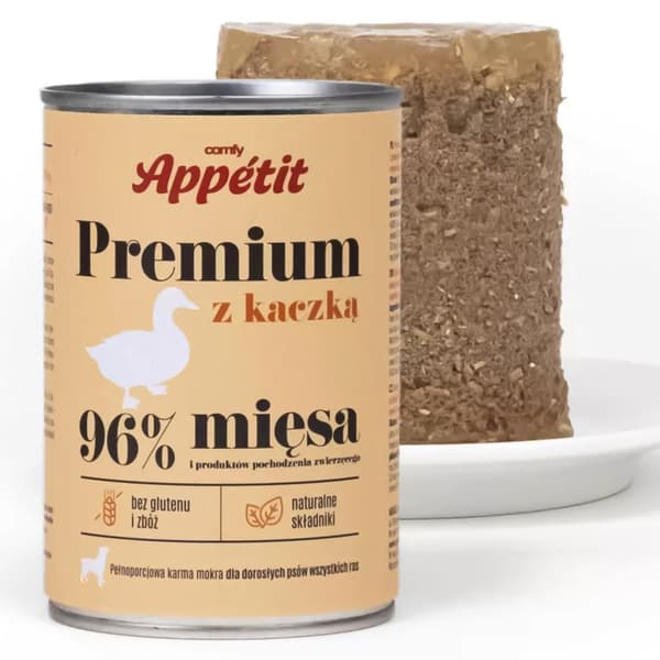 Comfy Appetit Premium med anka - våtfoder för hundar 400 g