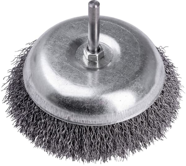 Stålkopbørste 100 mm, 6 mm skaft