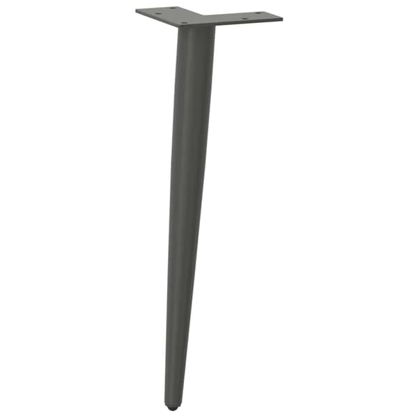 vidaXL Soffbordsben, 4 st, Antracit, 42-43 cm, Stål