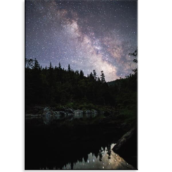 Lærredstryk Rummet Stjernehimmel 60x100