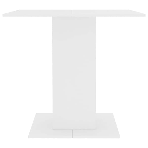 vidaXL spisebord hvid 80 x 80 x 75 cm spånplade