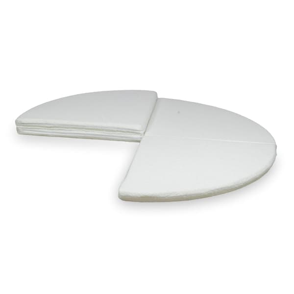 Rund vikmatta fi160 Boucle Vit