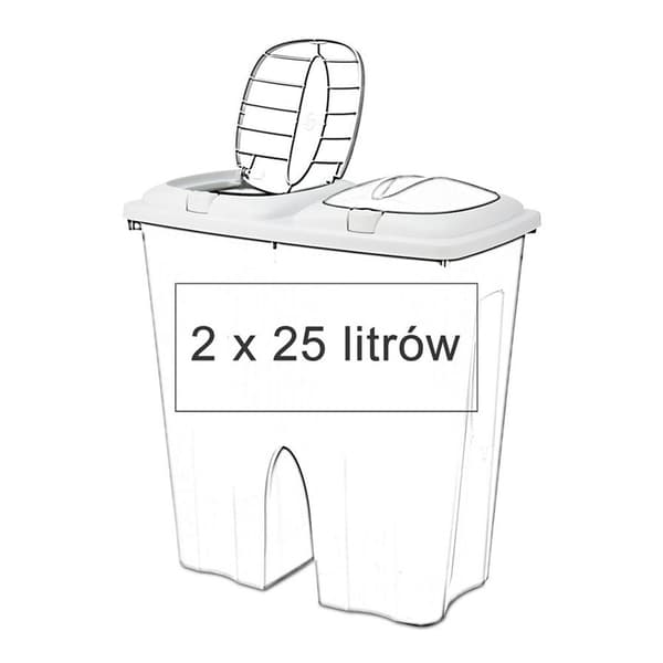 Soptunna 2x25L grön
