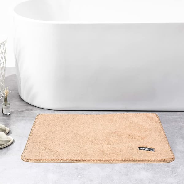 Mikrofiber badeværelsestæppe 40x60cm beige
