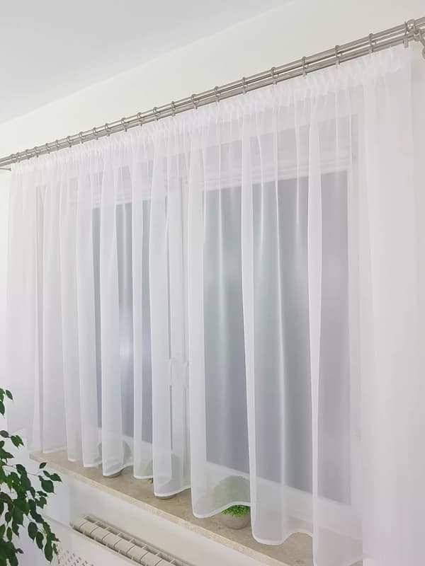 Kort voilegardin 400x130cm