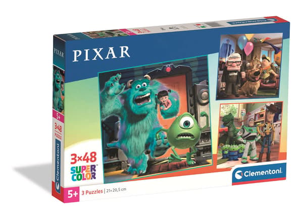 3 x 48-palan palapeli. Super Pixar