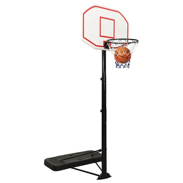 vidaXL Basketställ vit 258-363 cm polyeten