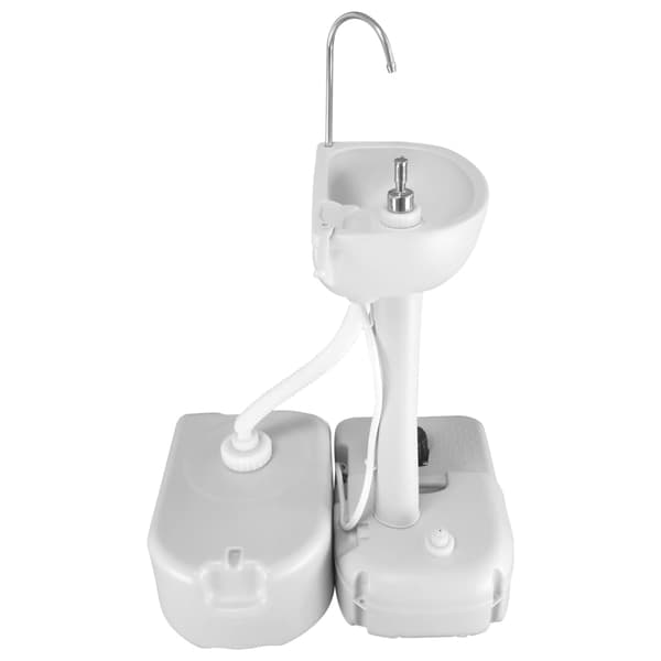 vidaXL Matkavesisäiliö adapterilla 24 l harmaa