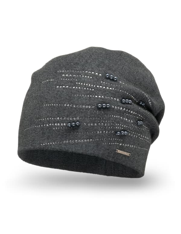 Vivisence 7012 tummanharmaa uni-hattu