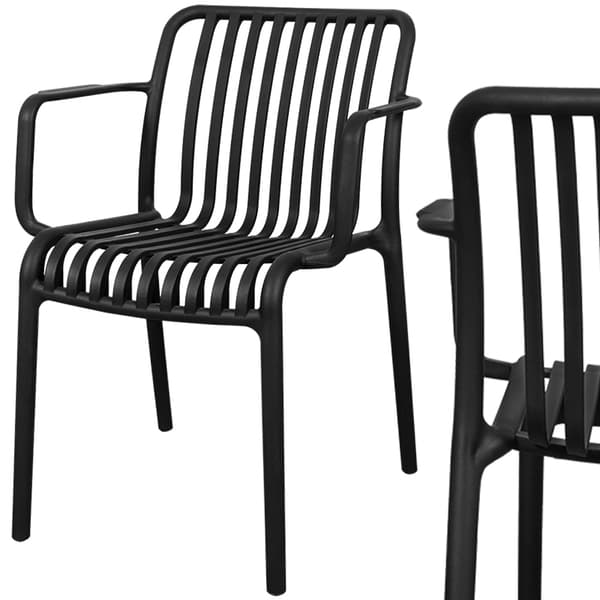 Patricio stol, plast, svart