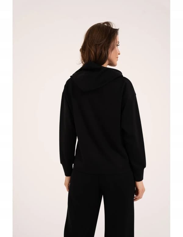 Moraj damehoody, behagelig blød, sort, S