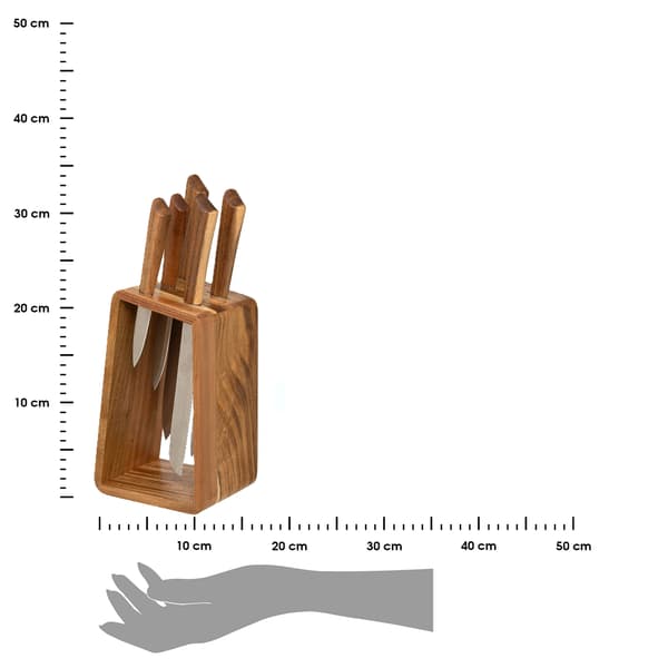Sæt med 5 Dove-knive på stativ