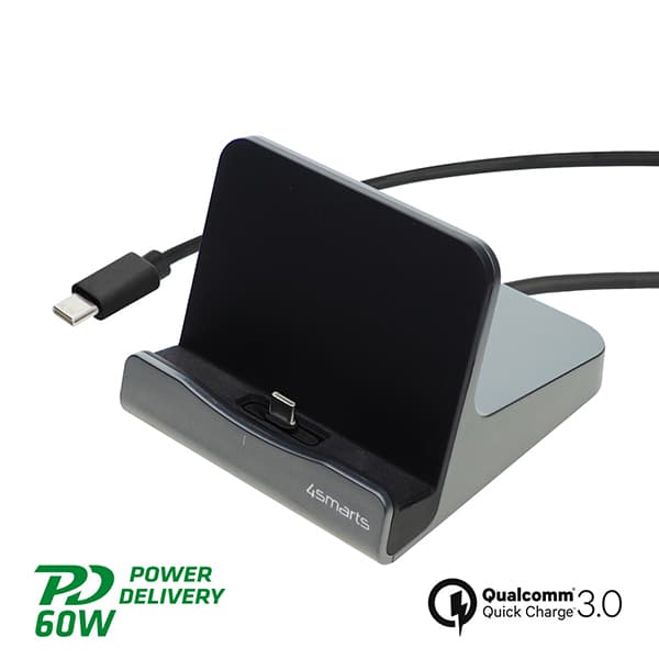 4smarts VoltDock USB-C 60W dockningsstation för surfplatta