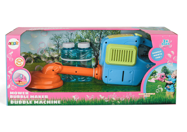 Bubble Machine Gräsklippare Trimmer Två Vätskor Blå