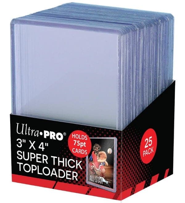 Ultra Pro Toploader 25-pack: 25x Supertjocka 75pt Toploaders