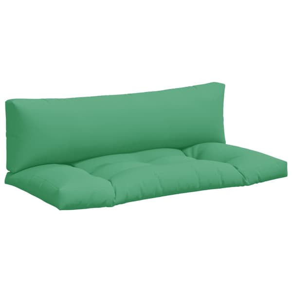 vidaXL Pallsoffkuddar, set om 2, gröna, tyg
