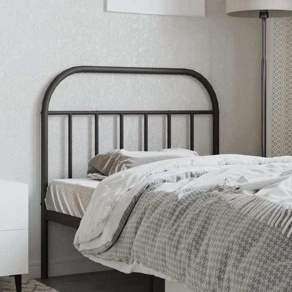 vidaXL metalsengegavl sort 107 cm