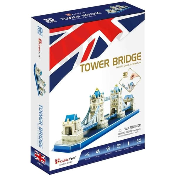 Tower Bridge 3D-palapeli 52 palaa.