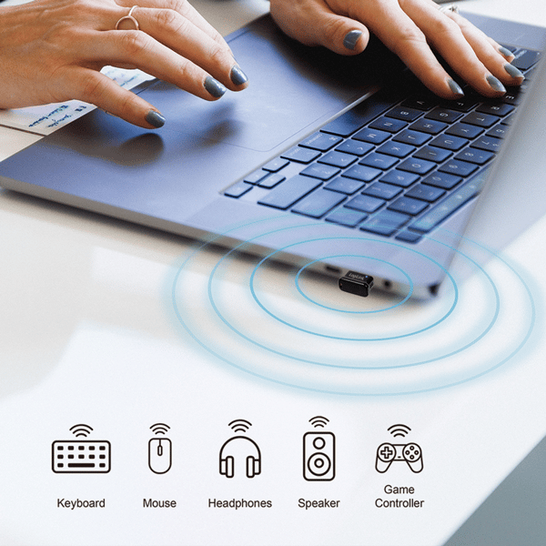 Bluetooth 5.3 USB-A -sovitin, kantama jopa 20 m, LED-valolla - LogiLink, BT0066