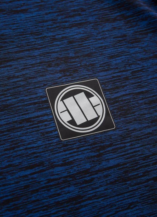 Pitbull Herre Rashguard Performance Pro Plus Small Logo Melange Blå M