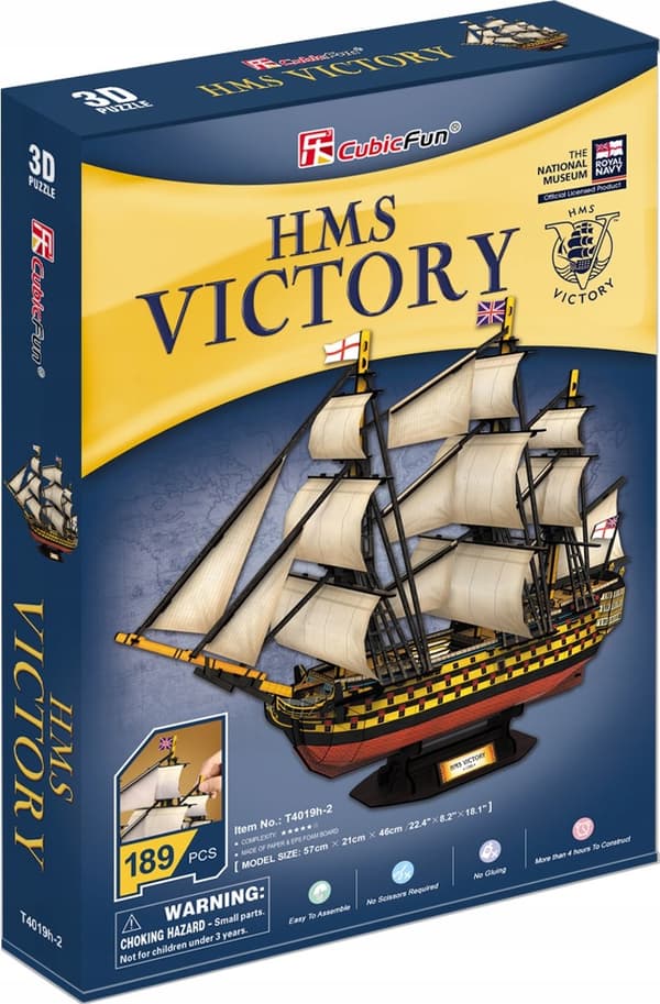 3D-PUSSEL SEGELSKEPP HMS VICTORY 189 EL 0196