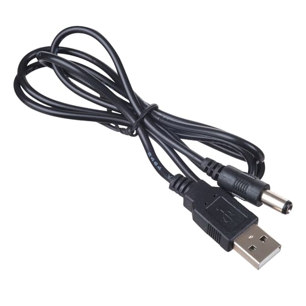 Akyga AK-DC-04 USB - DC 5,5x2,5 mm strømkabel til tablet-router 80 cm