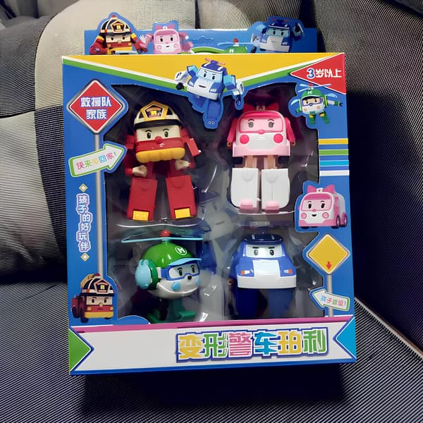Figurset - transformerbilar, 4 delar