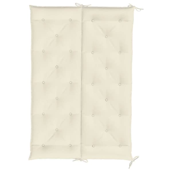 vidaXL Gungdyna, Creme, 150 cm, Tyg