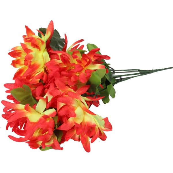 Bukett med 7 krysantemum, 40 cm, orange